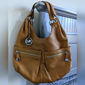 Michael Kors Sienna Pebbled Leather Shoulder Bag
